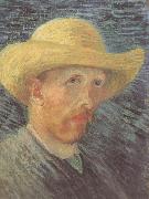 Vincent Van Gogh, Self-Portrait wtih Straw Hat (nn04)
